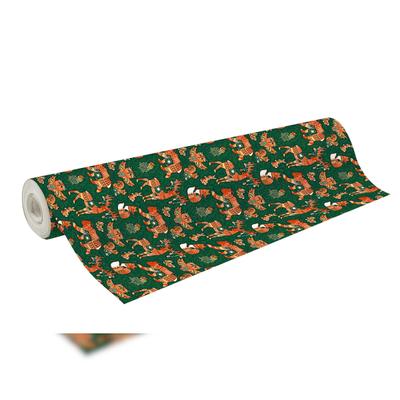 Clairefontaine Geschenkpapier, Excellia 80g, Rolle 50x0,70m, Forest Rot & Grün - Grün 202111C