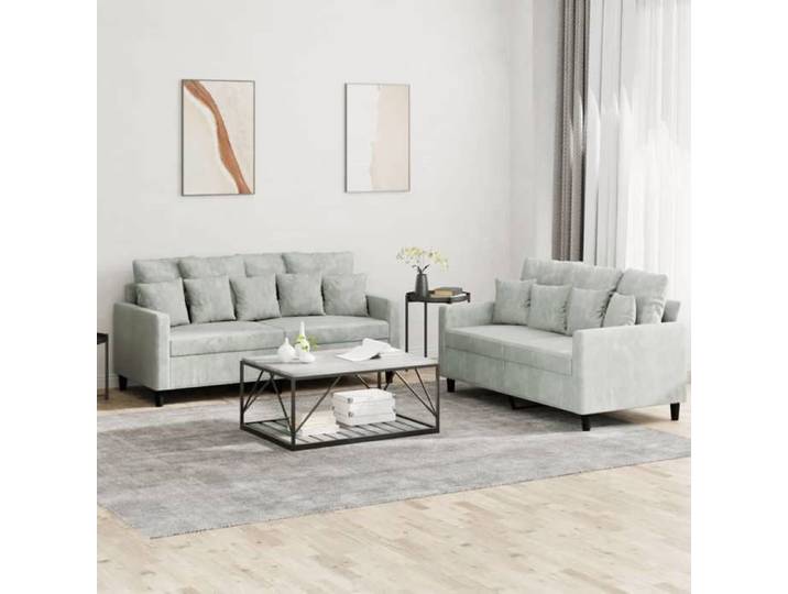 Ensemble de Canapés avec Coussins 2 pcs Canapés avec Accoudoirs et Dossier Ensemble de Meubles Mobilier de Salon 3201700