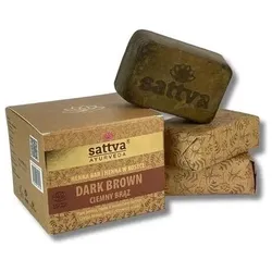 Haarfarbe, Natürliche Haarfarbe in Dunkelbraun Henna Block - Revolutionäre Formel mit Ölen, Orga (Dunkelbraun)