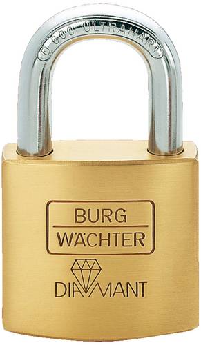 Burg Wächter 17601 Vorhängeschloss 40.00mm verschieden schließend Messing Schlüsselschloss