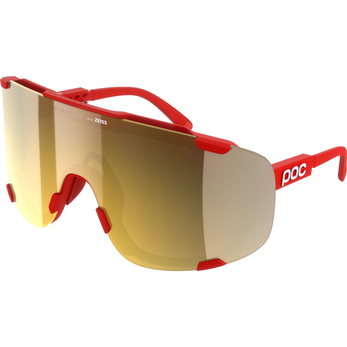 POC Devour + prismane red/clarity road/partly sunny gold (9622) One Size DV10139622ONE1