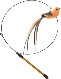 Inspire Picks Feather Flight Interactive Bird Teaser Wand Toy For Cats d handheld