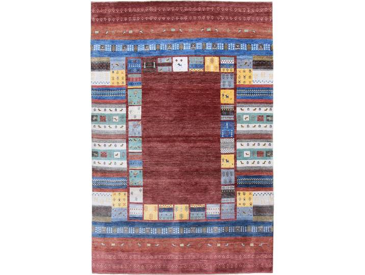 Gabbeh Loribaft Teppich 204x305 Handgeknüpft Modern Orientteppich