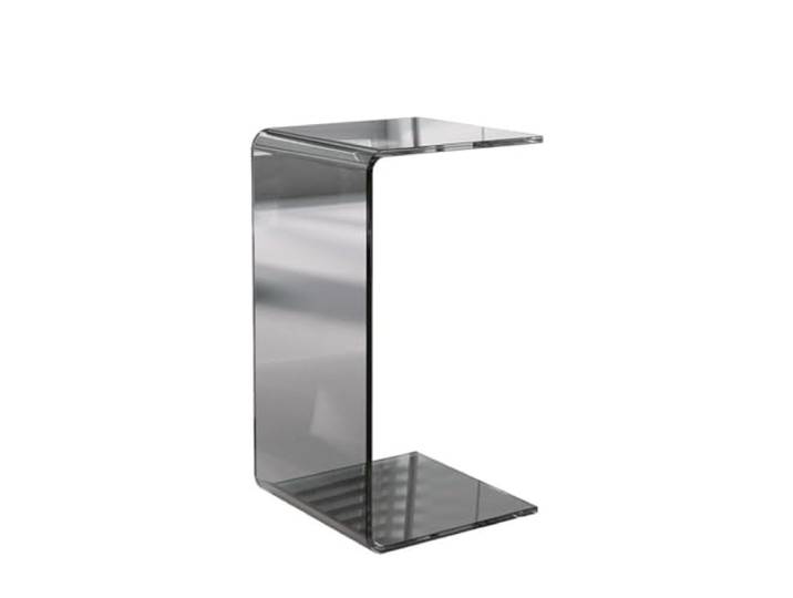 YCCHAH Sofatisch Acryl-Beistelltisch, Sofa, Kleiner Couchtisch, minimalistischer Beistelltisch, nordischer transparenter Glas-Wohnzimmer-Ecktisch Wohnzimmer-Beistelltisch(B)