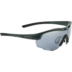 Swiss Eye, Unisex, Sportbrille, Novena Re+ S (Matt Schwarz, Olive), Grün, Schwarz