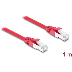 DELOCK 81184 - RJ45 Netzwerkkabel Cat.6a S/FTP 1 m rot