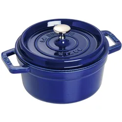 Staub 40510-264-0 Cocotte rund dunkelblau 20cm, Pfanne + Kochtopf, Blau