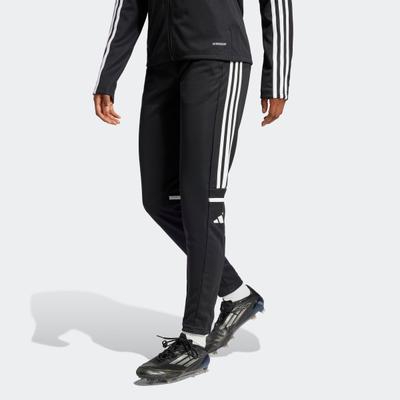 Trainingshose ADIDAS PERFORMANCE "SQ25 TR PNT W", Damen, Gr. S, N-Gr, schwarz-weiß (schwarz, weiß, normal, gr.), Obermaterial: 100% Polyester, Hosen Trainingshose, für Fußballtraining, Squadra 25 Kollektion