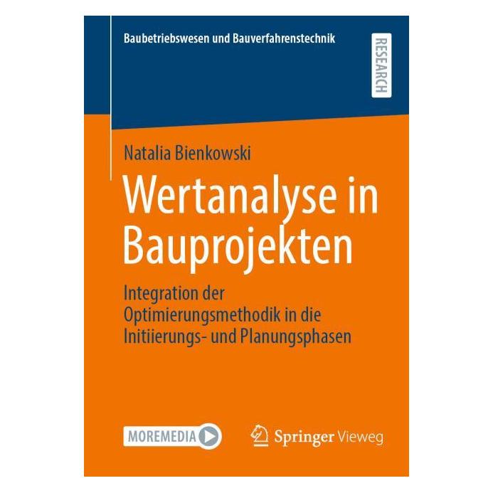 Springer Wertanalyse in Bauprojekten (Deutsch, Softcover, Natalia Bienkowski) (59915976)