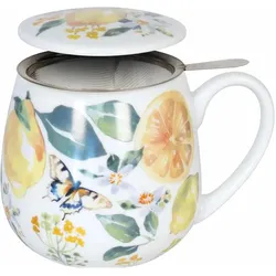 Könitz, Tasse, Teetasse Fruity Tea Lemon 420 ml, 1 Stück, Mehrfarbig (420 ml, 1x)