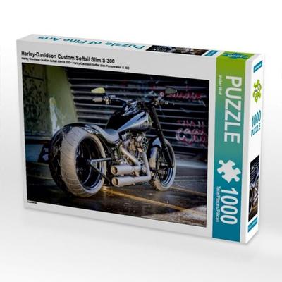 CALVENDO Puzzle Harley-Davidson Custom Softail Slim S 300 | 1000 Teile Lege-Größe 64 × 48 cm Foto-Puzzle für glückliche Stunden