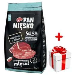 PAN MIĘSKO Schweinefleisch mit Wildschwein XL 9kg + Überraschung für den Hund