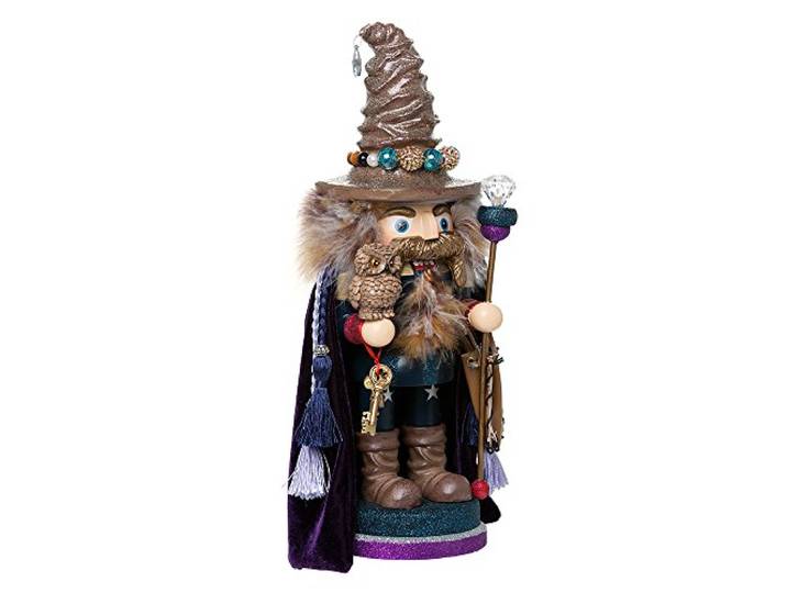 Kurt Adler Nussknacker Hollywood Zauberer mit Eule, 38,1 cm