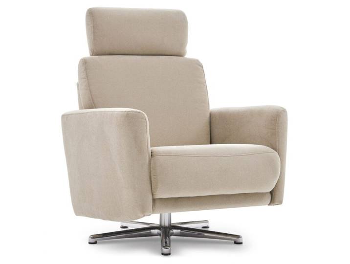 Calizza Interiors Lari Sessel - Flachgewebe Eco-Soil 01 natur ,