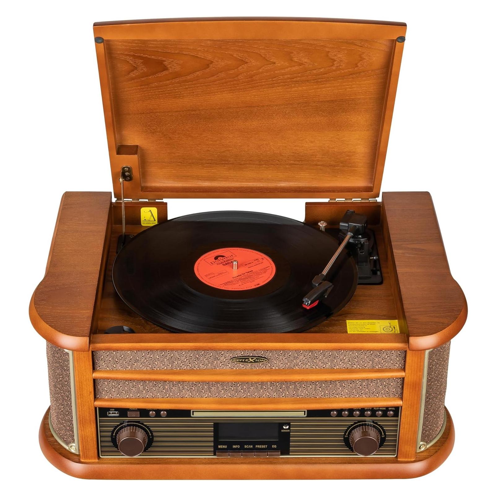 Reflexion HIF2002 (Bluetooth, CD Player, Plattenspieler, Tape-Deck, 2x 40 W) (HIF2002DAB)