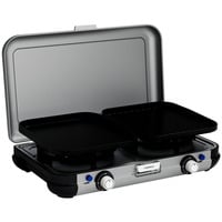 Camping Kitchen 2 Grill & Go Caravan, 30 mbar, Gaskocher grau/schwarz, 2x 2kW, Modell 2025