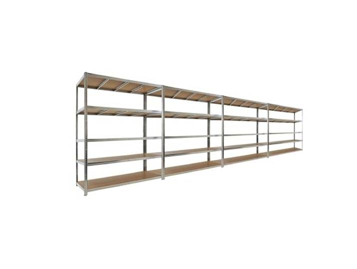 PROREGAL Mega Deal 4X Schwerlastregal Taurus 180x150x60cm mit Fachlast 175kg Verzinkt Kellerregal, Steckregal, Garagenregal, Lagerregal