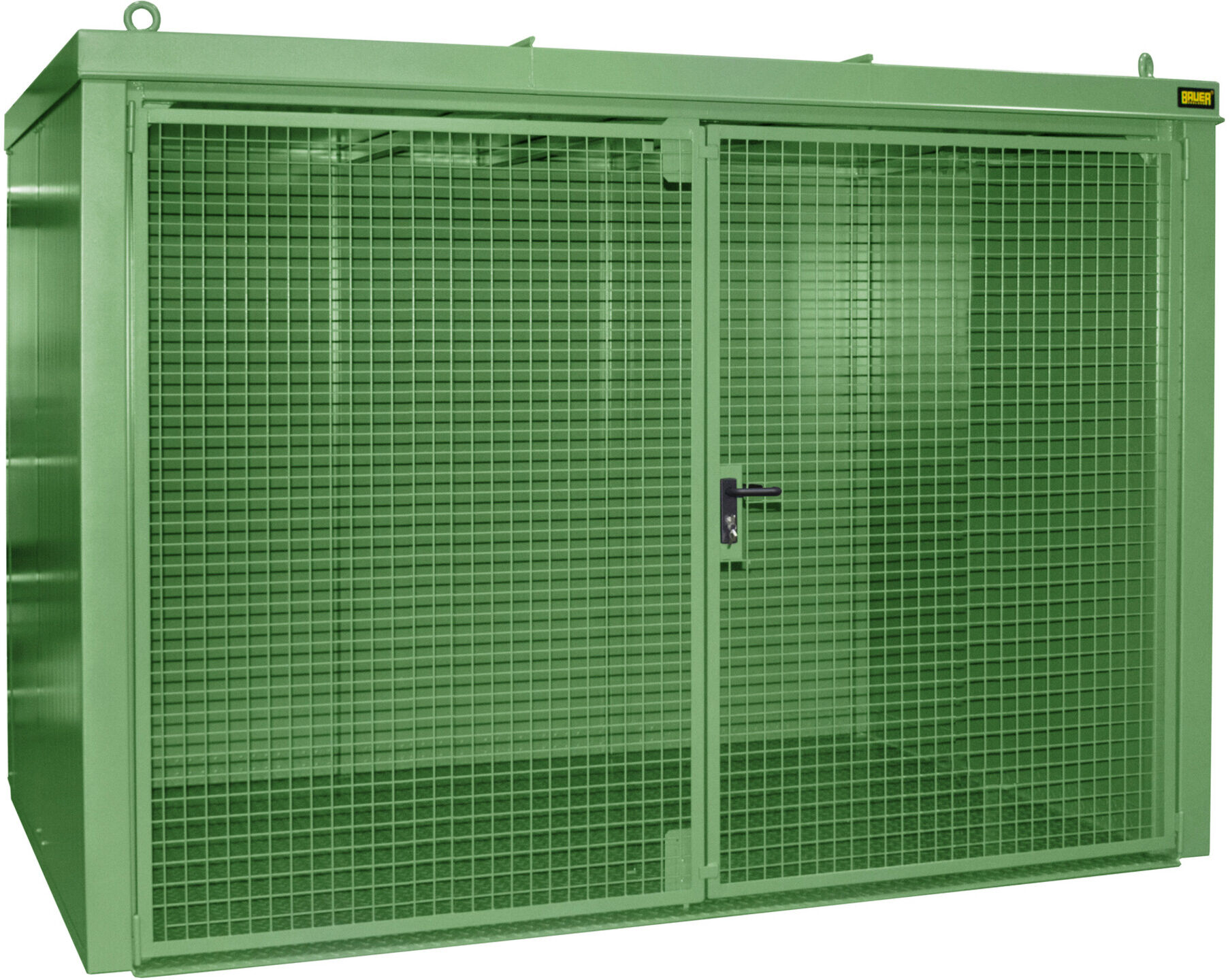 Bauer Südlohn Gasflaschen-Container GFC-B M4, lackiert, Resedagrün (4477-34-0000-6011)