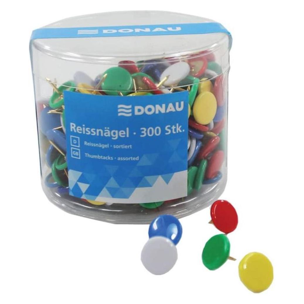 Donau Reissnägel 300 Stück mehrfarbig (300 Stk., 7 mm) (330188)