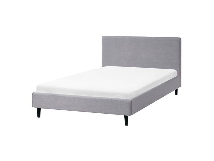 BETT mit Lattenrost 120/200 cm Grau Fitou