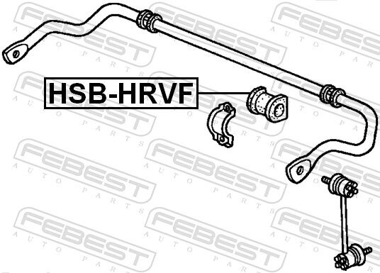 Febest Lagerung, Stabilisator Hsb-Hrvf Vorderachse Für Honda