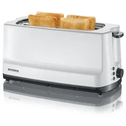Severin AT 2234 Automatik Langschlitztoaster Start 1400W Weiß-Grau