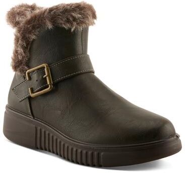 Women's Camdria Booties by Flexus by Spring Step in Olive Green (Size 8 1/2 M)