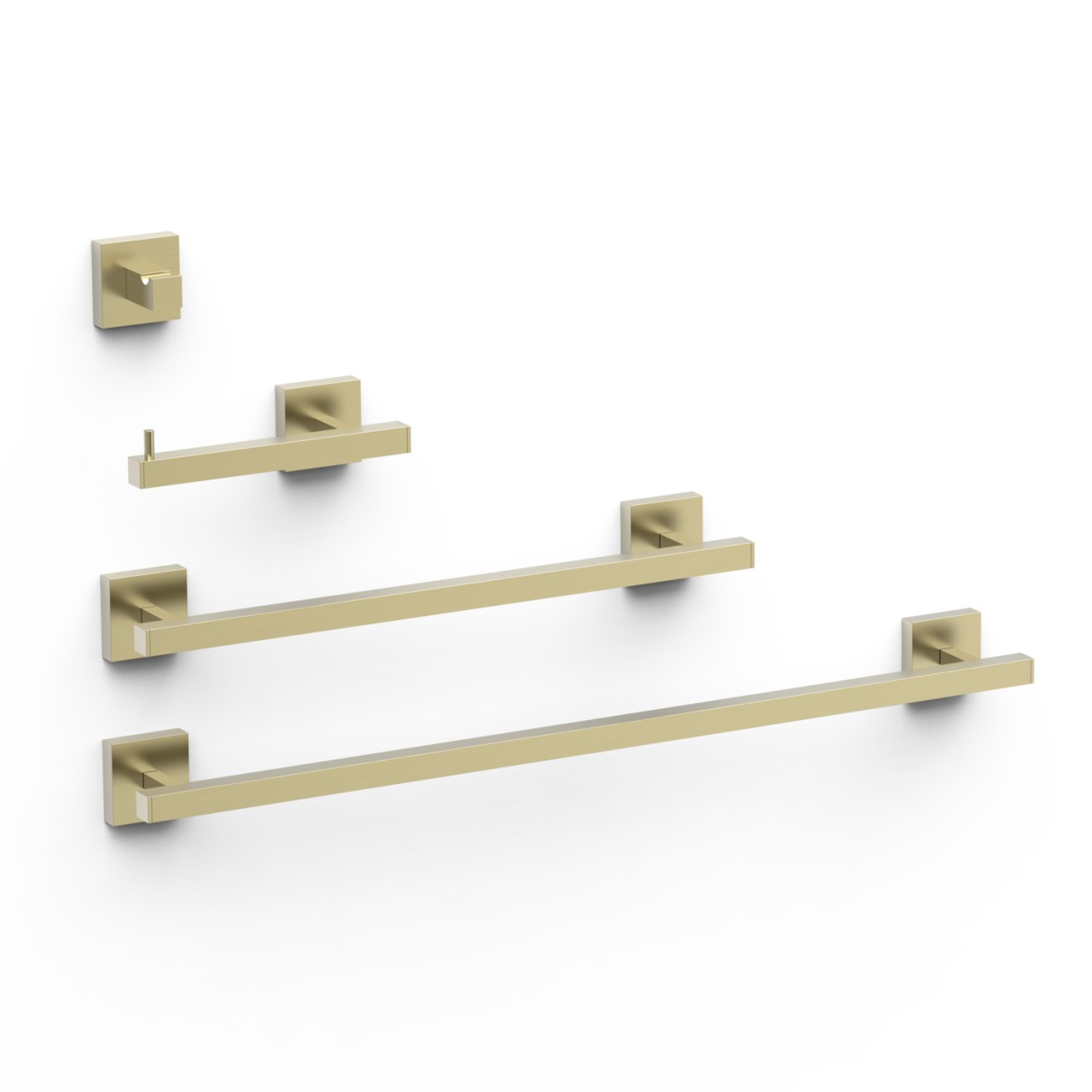 Tres Set bestehend aus 2 Handtuchhaltern + 1 Papierhalter ohne Deckel + 1 Haken , 09598101CA 09598101CA