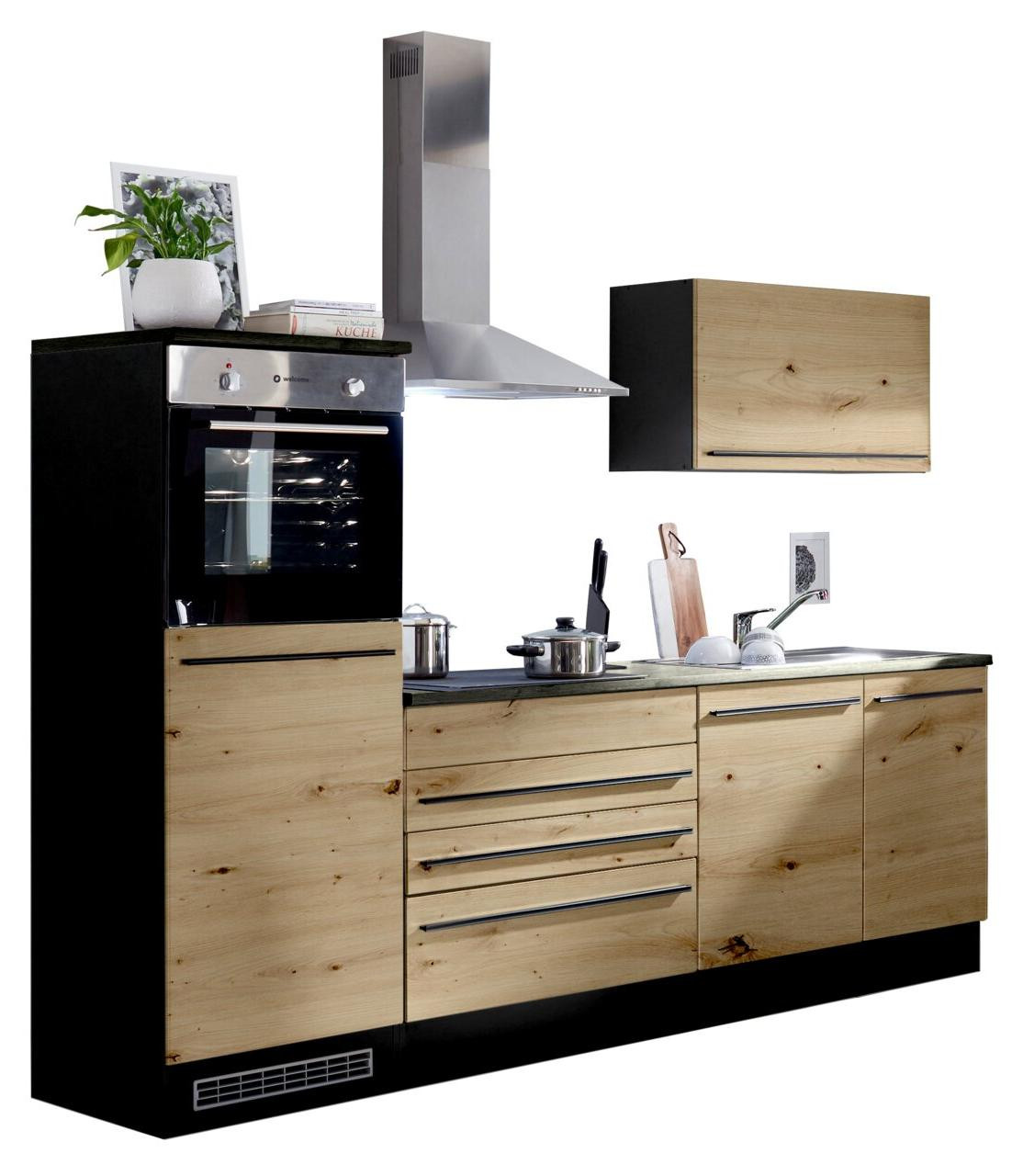 Yourkitchen Keukenblok 260 BASIS JAZZ met houtlook en MDF