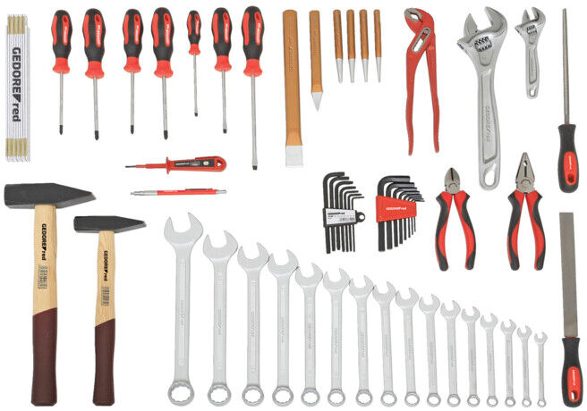 Gedore R21650059 Ensemble d’outils ALLROUND dans une mallette, 59 pièces ; Gedore Red (3301635)