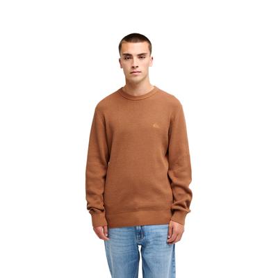 Strickpullover QUIKSILVER "Waffle", Herren, Gr. L, braun (rawhide), Obermaterial: 100% Baumwolle., Pullover Strickpullover