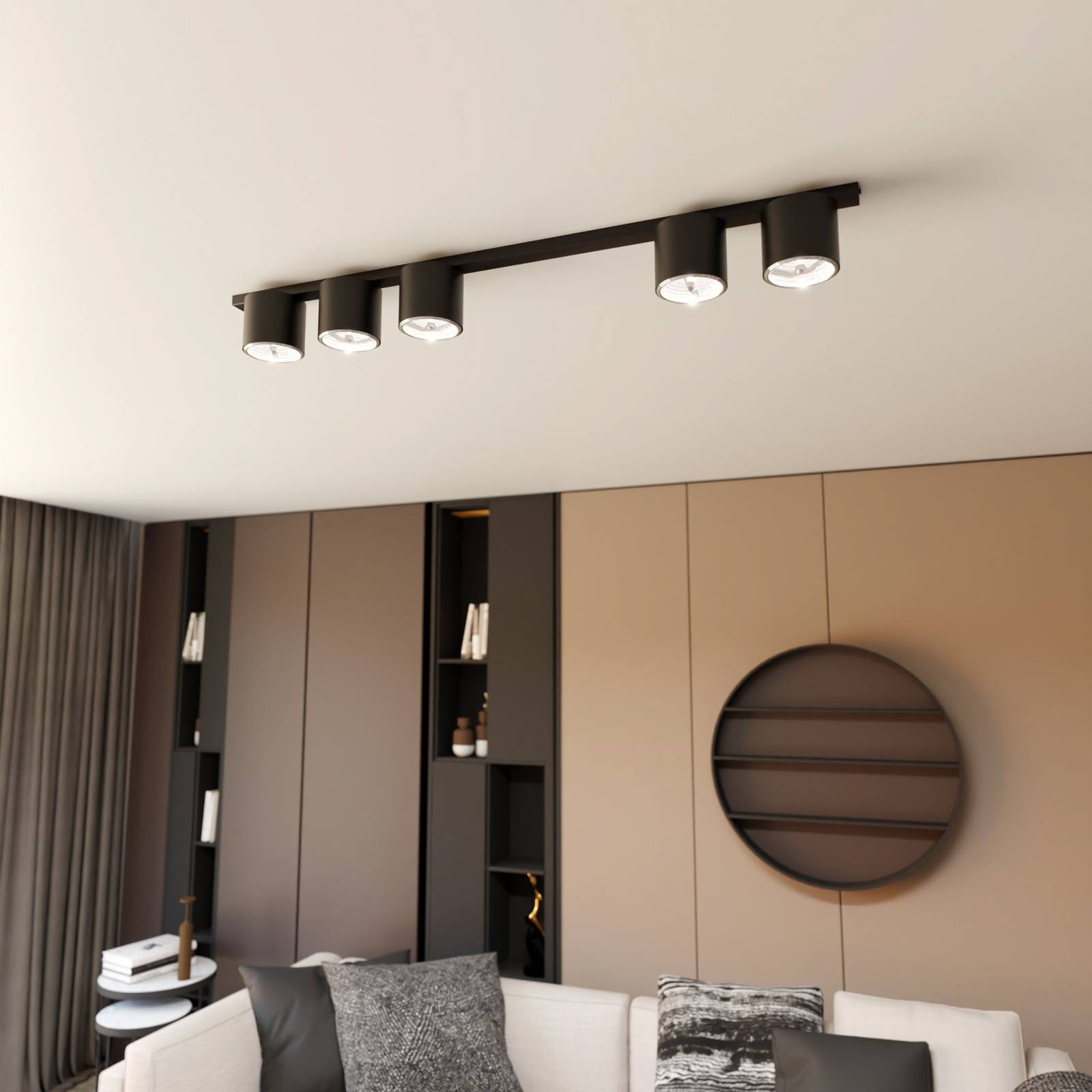 Deckenlampe Nano EMIBIG LIGHTING, dimmbar, schwarz, für Wohn- / Esszimmer, Metall, Modern, Deckenlampe