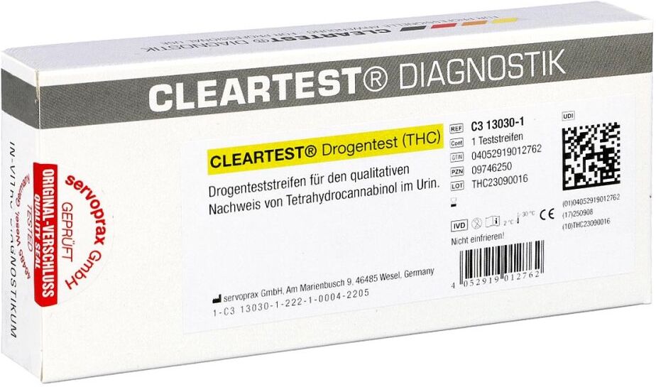 Cleartest Drogentest Thc Teststreifen