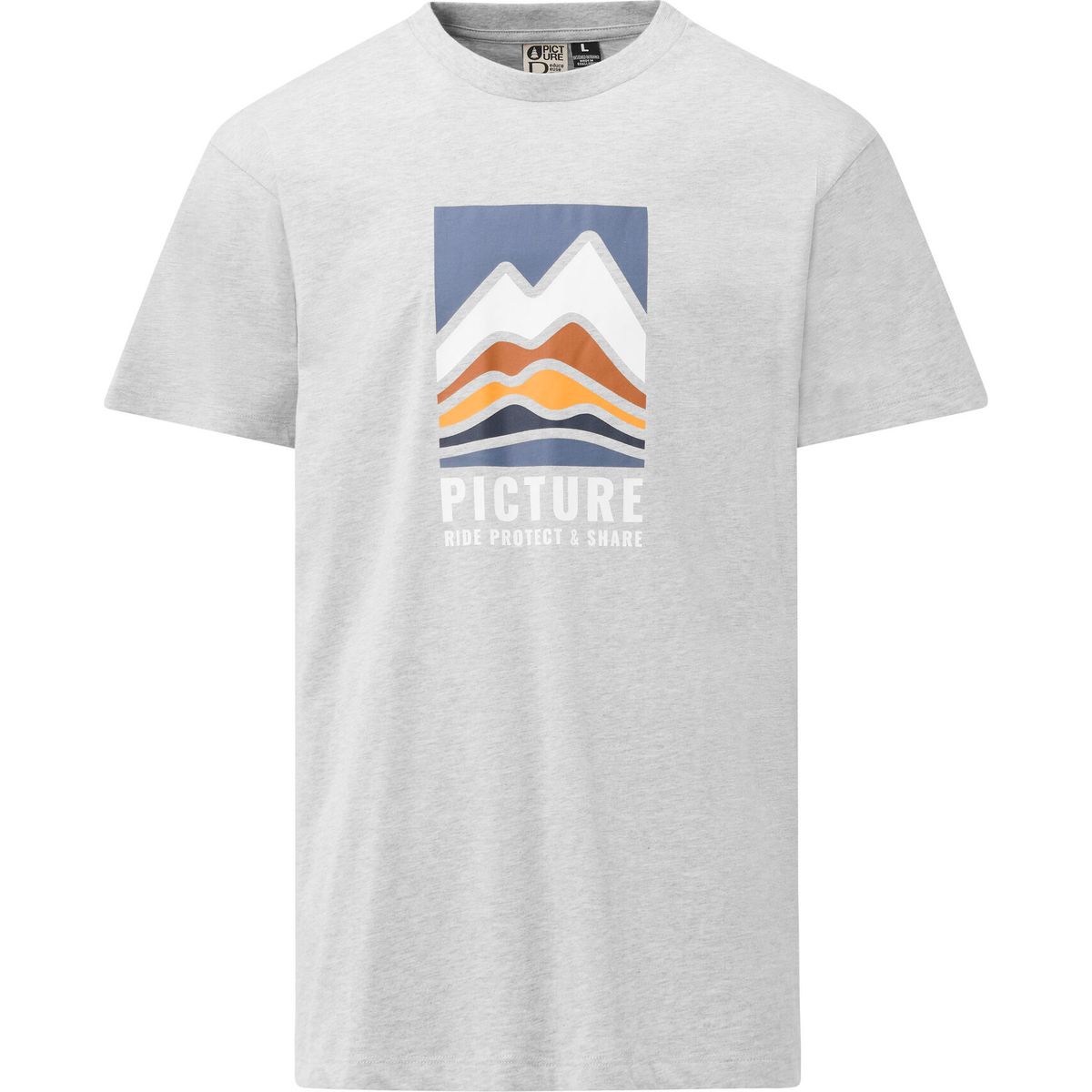 Picture Peakflow Tee melange (B) M MTS1369BGrey MelangeM