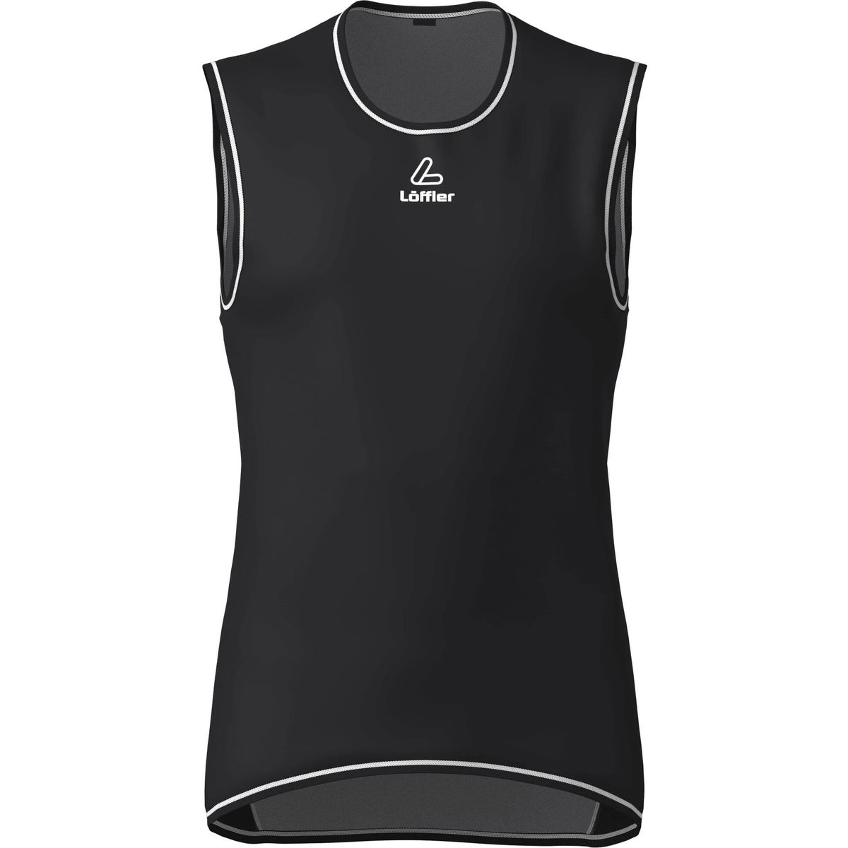 Löffler Men Windproof Singlet Transtex Light 100 black/white (991) 46 27638-991-46