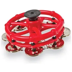 Latin Percussion LP LP 193 Click Hi-Hat Tambourin Schellenkranz (Perkussion), Perkussion, Rot
