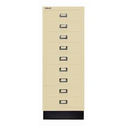 Bisley MultiDrawerTM | Inkl. Sockel, DIN A3, 9 Schubladen - 606 creme