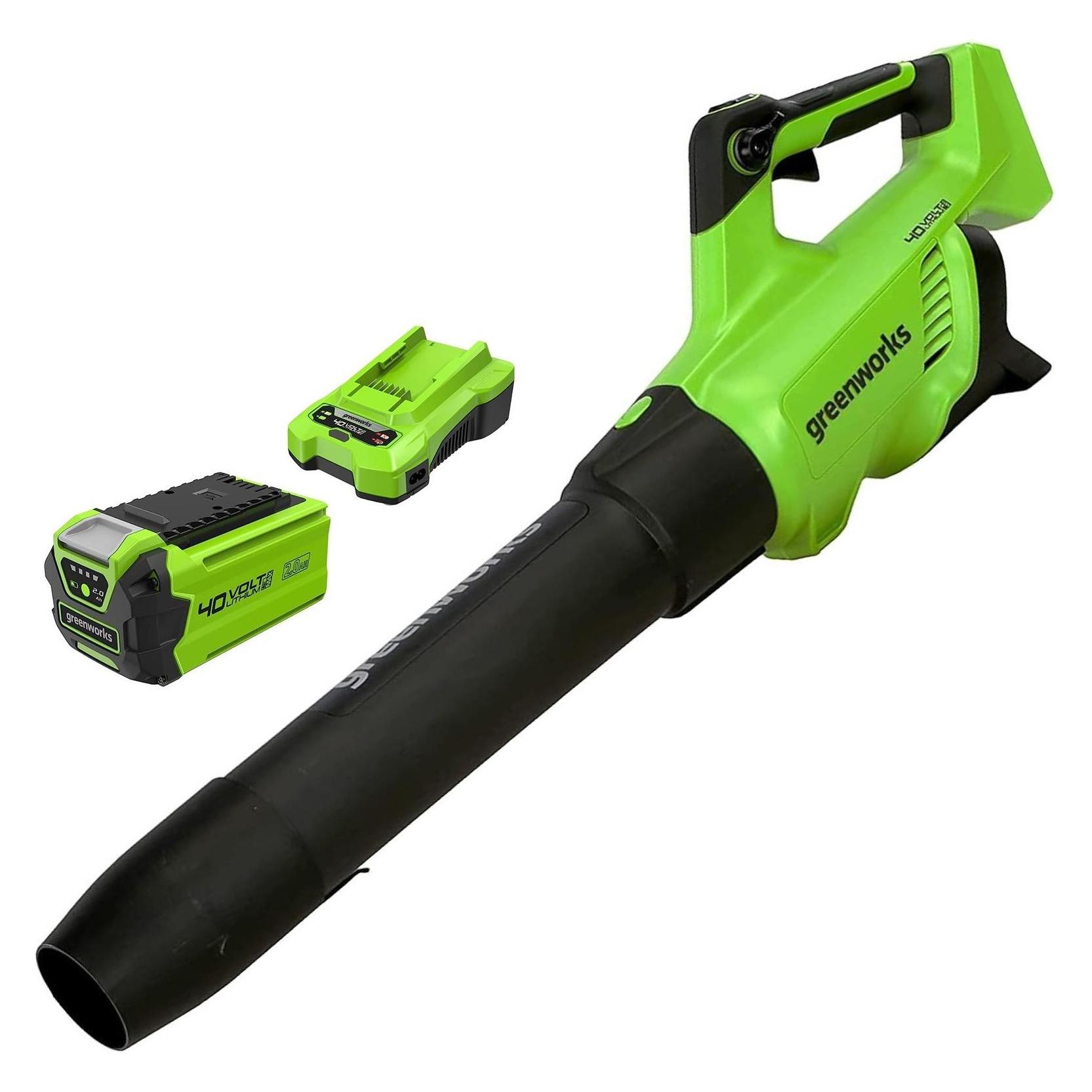 Greenworks G-Max Accu Bladblazer 40 V - Met Accu en Lader (Akkubetrieb, Laubbläser) (GD40ABIIK2X)