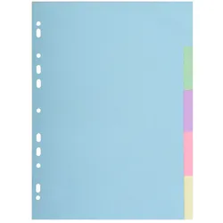 Exacompta Register aus Recycling-Karton 170g/qm, 5 Positionen, für Format DIN A4 - Forever
