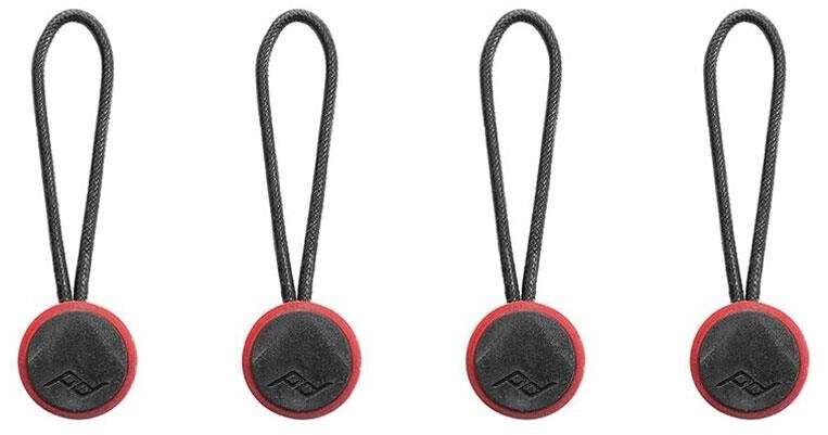 Peak Design Micro Anchor 4x Ankerschlaufe Schwarz-Rot - z.B. für Leash, Cuff, Slide, Slide Lite oder Clutch