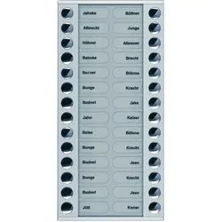 TCS PET28-EN/04 PET/AVE TCS:BUS Klingeltastenerweiterung 28T AP silber PET28EN04