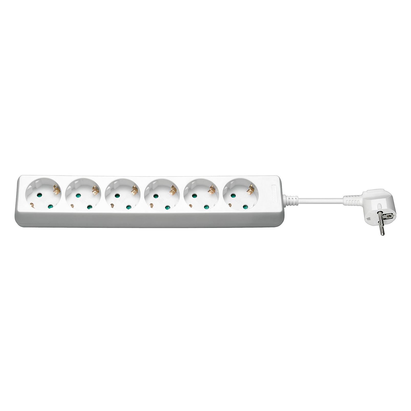 Goobay Steckdosenleiste 6-fach, 5 m, weiss (6x, CEE 7/4, 5 m) (38840)