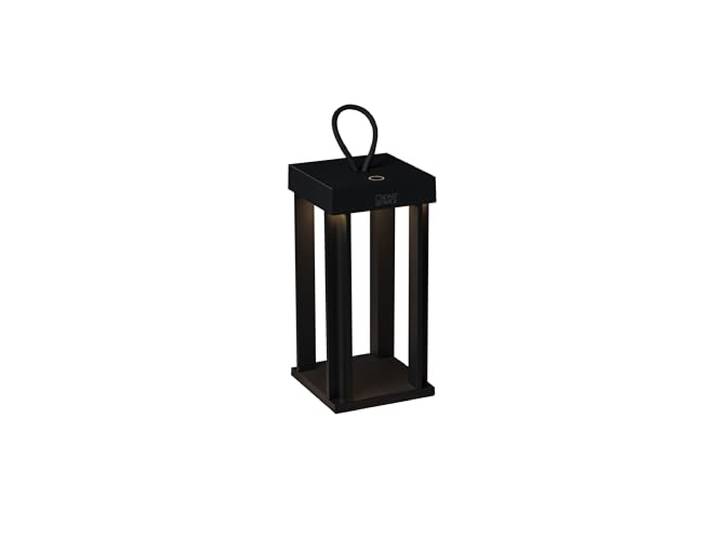 Konstsmide LED Laterne Cannes schwarz Indoor/Outdoor Aluminum Akkulaufzeit bis zu 20h 7819-750, 15 cm (L)/15 cm (B)/42 cm (H)