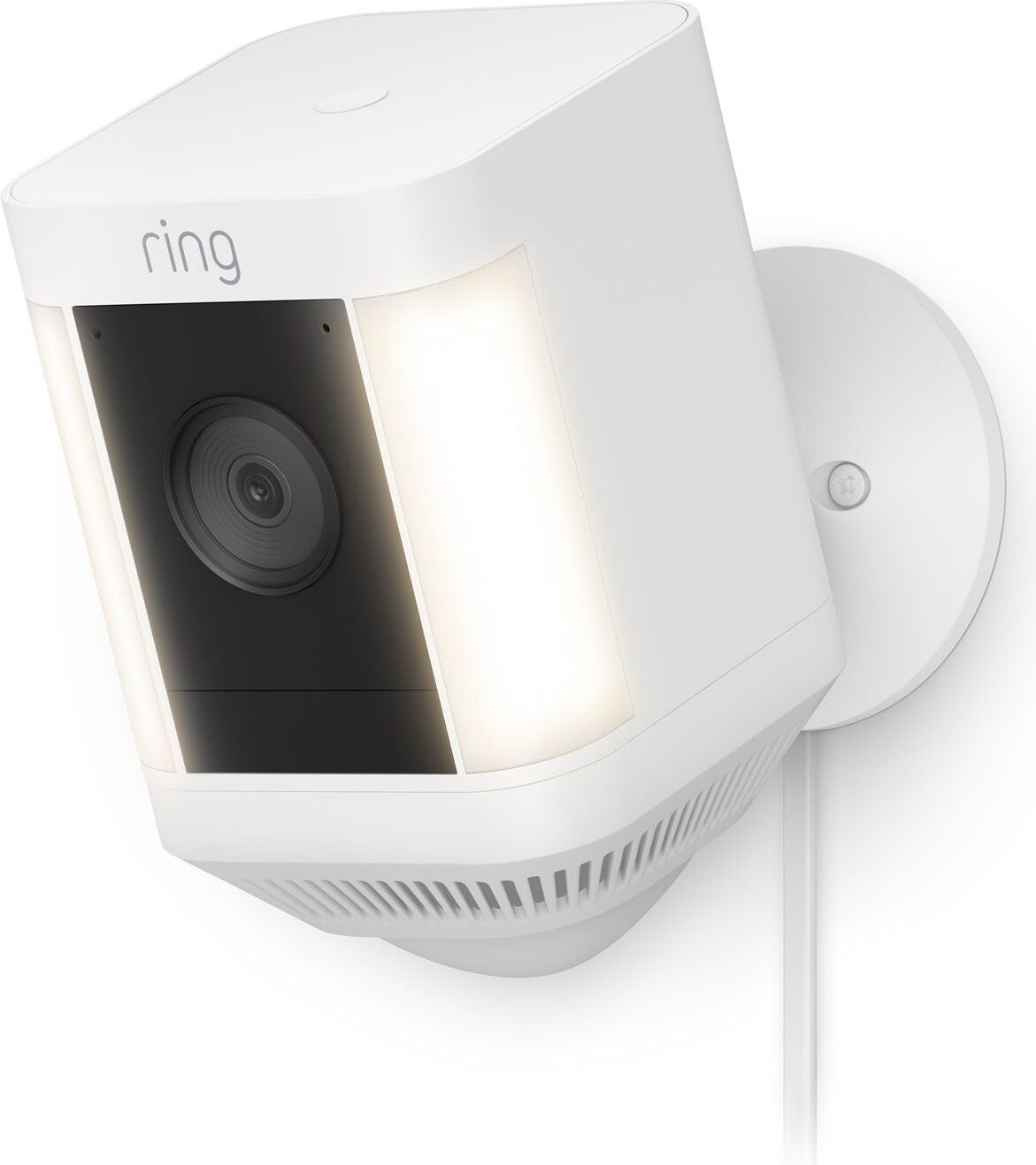 Ring Spotlight Cam Plus Plug-In met stekkeradapter, Wit