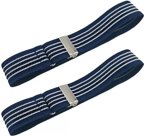 INF Elastische Hemdärmelhalter - Verstellbare Armbänder für Damen und Herren