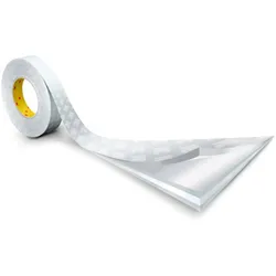 3M Doppelseitiges Klebeband mit Papiervlies-Träger 9448A, Weiß, 9 mm x 50 m, 0,15 mm