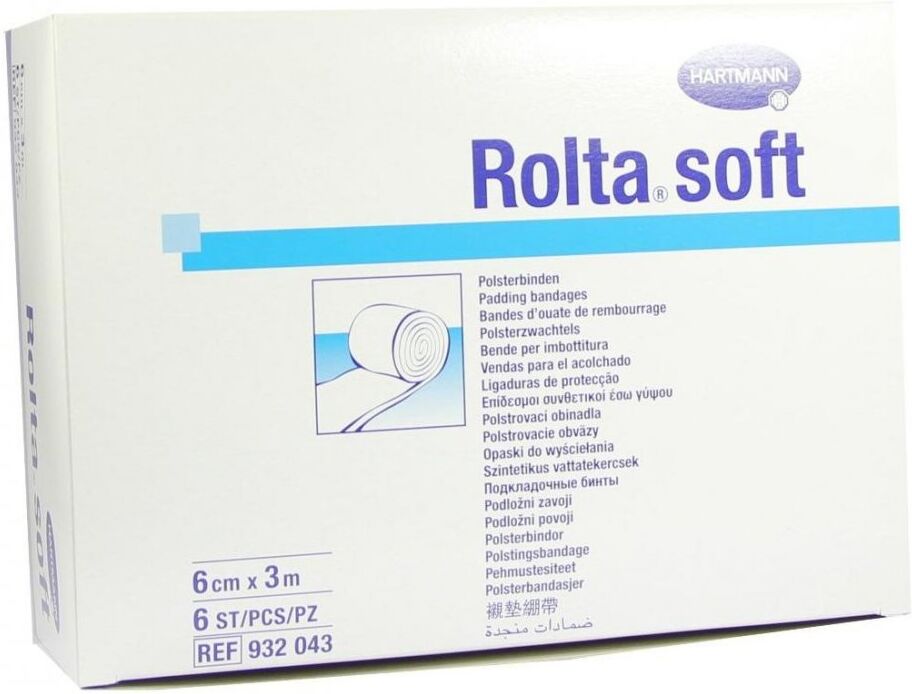 Rolta soft Synth.-wattebinde 6 cmx3 m