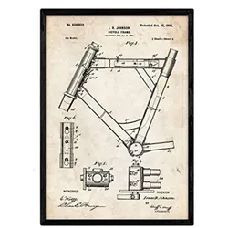POSTER Marco Patent Fahrrad A3 Rahmenlos