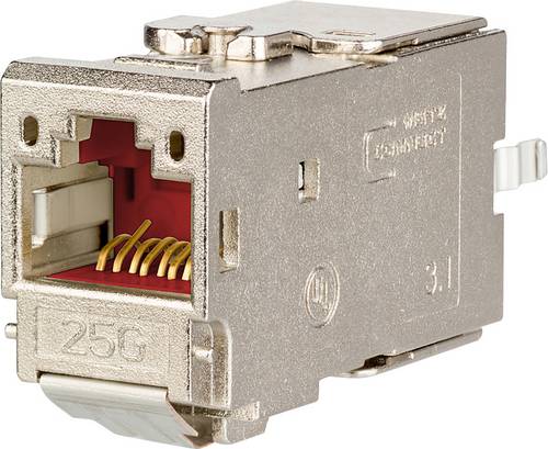 Metz Connect 130B11-25-E RJ45-Einbaumodul E-Dat, Modul-Steckgesicht 1 St.