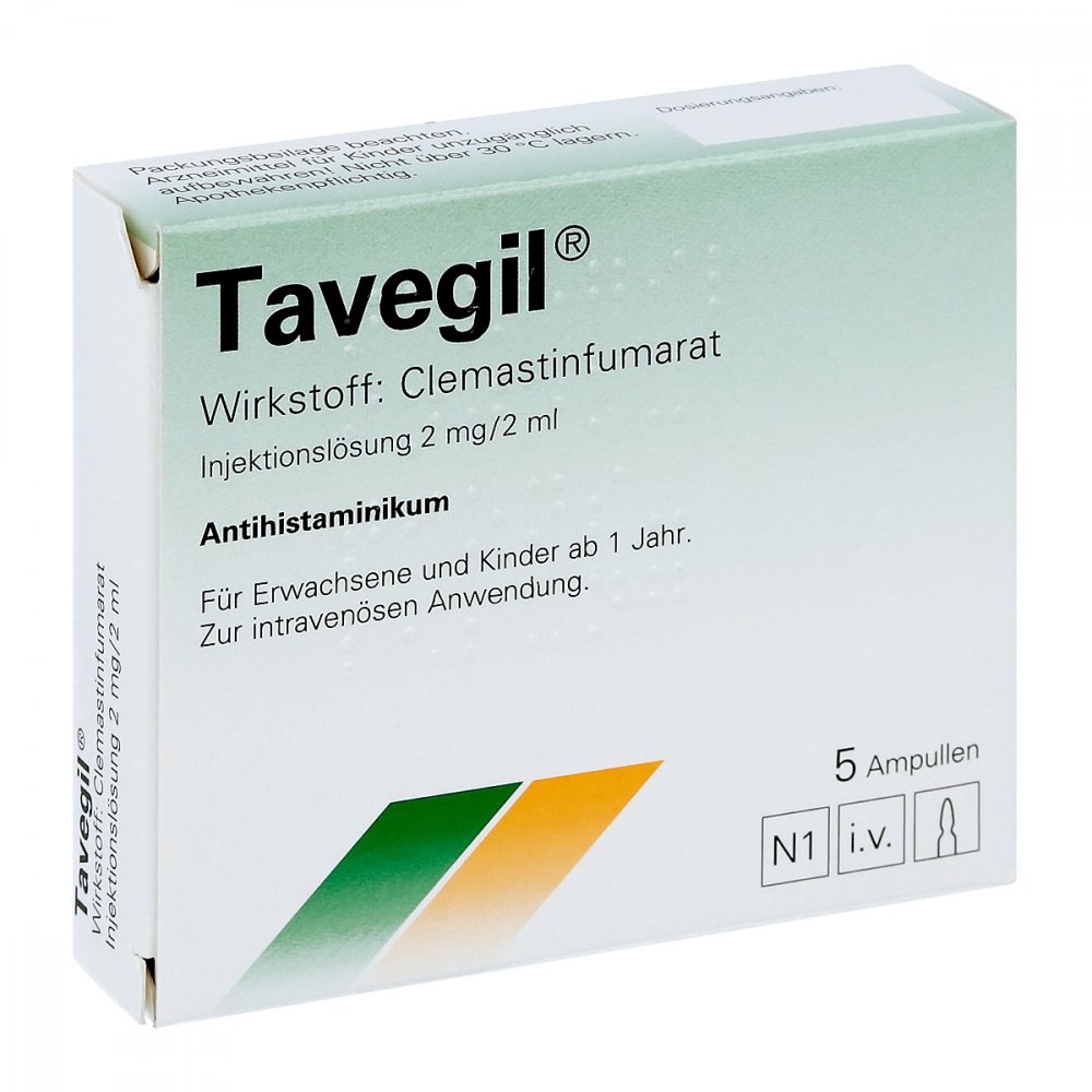 Pharmore GmbH Tavegil Injektionslösung 2 mg/2 ml Ampullen 10130643